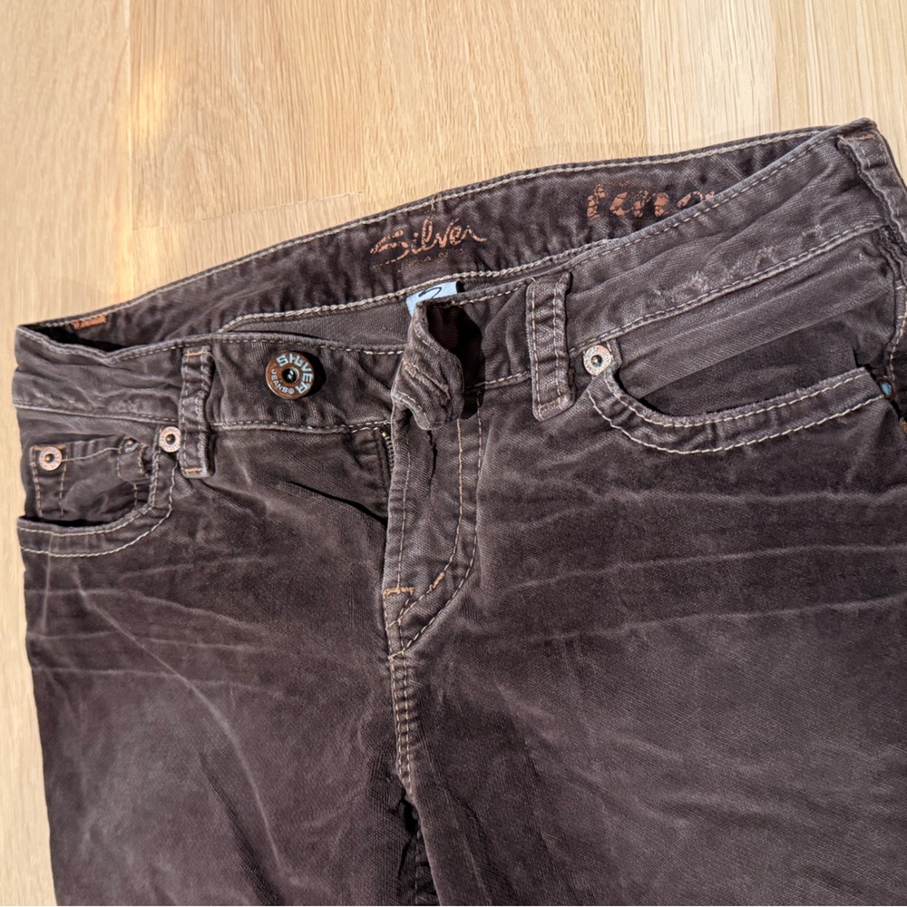 Silver Jeans Brown Boot Cut Corduroys - size  29 - Picture 4 of 4